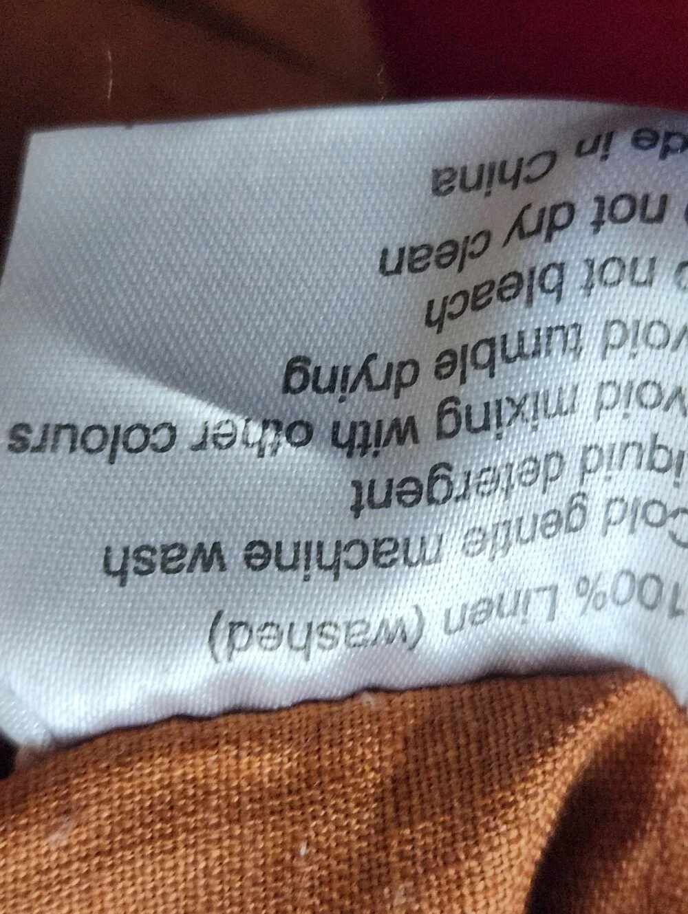 BED THREADS Duvet Cover King 100% Linen Copper 100 x 90 Home Bedding Reversible
